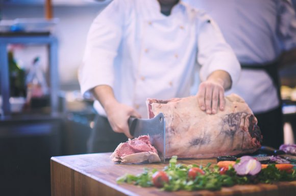 Viande de gaec dans une boucherie